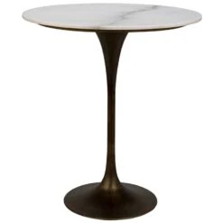 Noir Laredo Bar Table - Stone -France and Son Store gbar001ab 36 lg