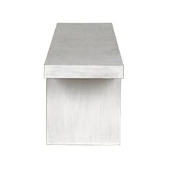 Noir Kir Bench, White Wash -France and Son Store gben139wh 6 lg f179d88a 79f1 4352 9a13 368966993a90