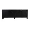 Noir Weston 79" Sideboard - Hand Rubbed Black With Light Brown Trim -France and Son Store gcon386hb 2 lg