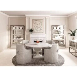 Mezzanine Round Dining Table - Grey -France and Son Store gcrljluto4n19wyivctz 598ae168 c0ab 4731 bbdd e083988a2256