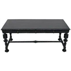 Noir Portuguese Desk Large -France and Son Store gdes115hb 2 lg