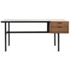 Noir Algeron Desk With Black Metal -France and Son Store gdes144mtb lg