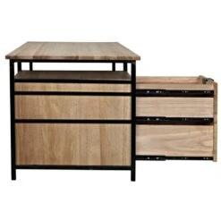Noir Nabucco Desk -France and Son Store gdes164bw 4 lg