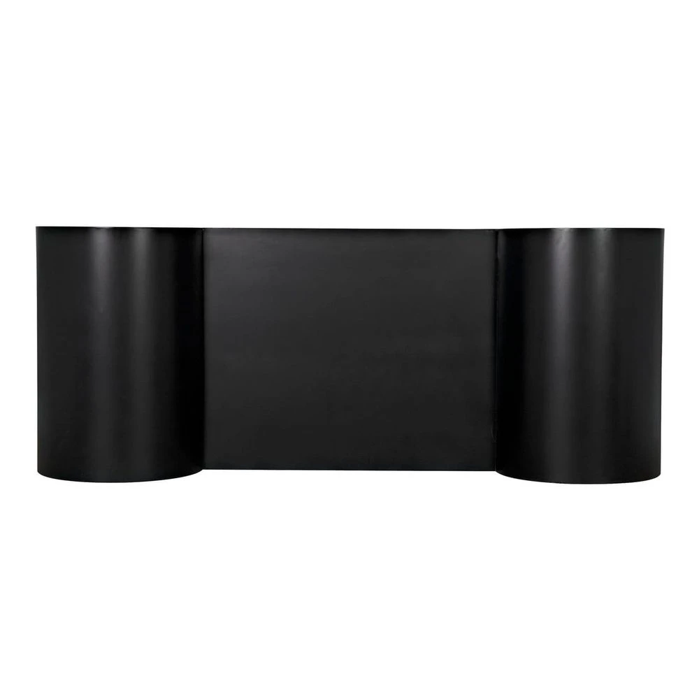 Noir Concierge Desk - Black Steel 4 Noir Concierge Desk - Black Steel - Image 2