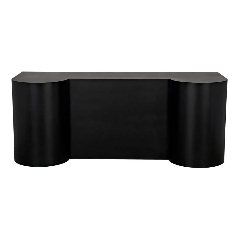 Noir Concierge Desk - Black Steel 5 Noir Concierge Desk - Black Steel - Image 3