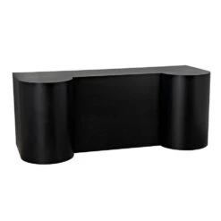 Noir Concierge Desk - Black Steel 10 Noir Concierge Desk - Black Steel -France and Son Store gdes197mtb 5 lg