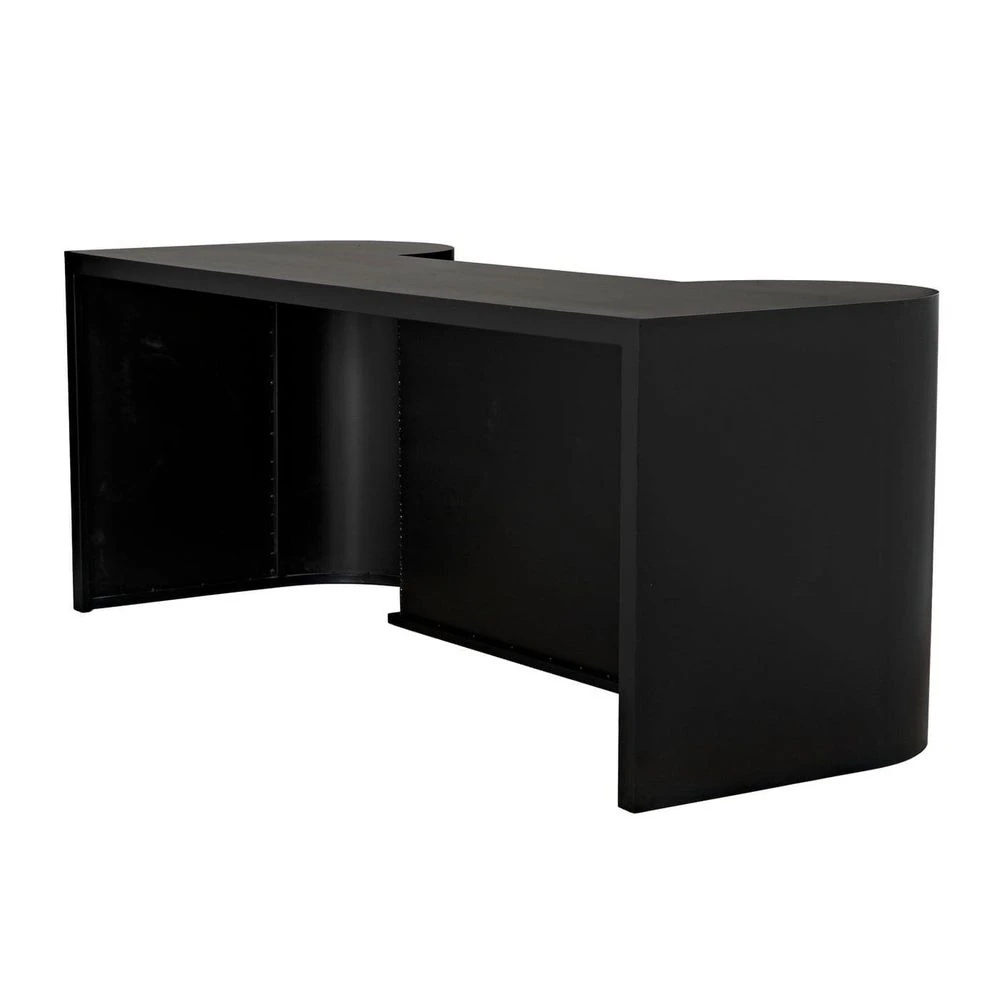 Noir Concierge Desk - Black Steel 7 Noir Concierge Desk - Black Steel - Image 5