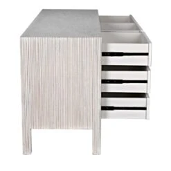 Noir Conrad 9 Drawer Dresser - White -France and Son Store gdre222wh 8 lg