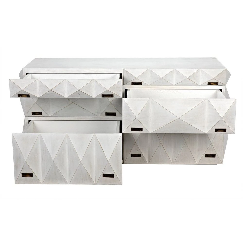 Noir Allegra Dresser - White 6 Noir Allegra Dresser - White - Image 4