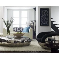 Darioni Mirrored Club Chair -France and Son Store getImageLifestyle