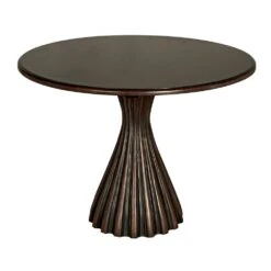 Noir Osiris Dining Table - Pale With Light Brown Trim -France and Son Store gtab564pr 3 lg