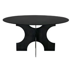 Noir Element Dining Table -France and Son Store gtab568mtb 4 lg