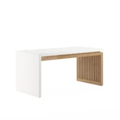 Portico Writing Desk - Brown, White 9 Portico Writing Desk - Brown, White -France and Son Store inhbibnwslyq2jhgvqcj