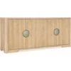 Retreat Entertainment 2-Shelf Credenza - Light Wood -France and Son Store jrlnanpcbvqklz4mefd0