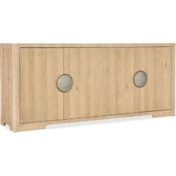Retreat Entertainment 2-Shelf Credenza - Light Wood
