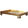 Julian - Gold Leaf Iron Tray With Plain Mirror -France and Son Store julian g 84288