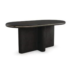Clifton Dining Table - Brown, Gold