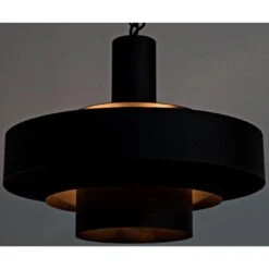 Noir Parlor Pendant, Black Metal -France and Son Store lamp753mtb 3 lg