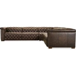 Vanguard Deux 5 Seat Sectional With Four Power Recliners And Six Power Headrests - Brown -France and Son Store lesufmeutljvpgutskoz adad3c9e 9915 4723 8eaf ceb6f058a766