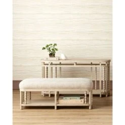 Norene Gray Bench, Demetria Parchment -France and Son Store lsrcxoow73yebipfniuh