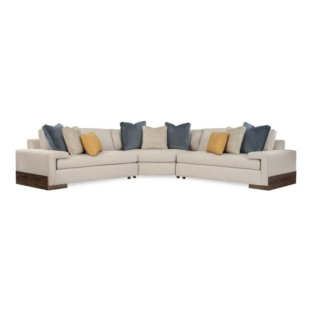 Self-Centered 3-Pc Sectional - Grey, Brown 4 Self-Centered 3-Pc Sectional - Grey, Brown - Image 2