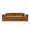 Vann Bench Seat 91" Sofa - Ochre Mohair -France and Son Store m117 701 f straight silo
