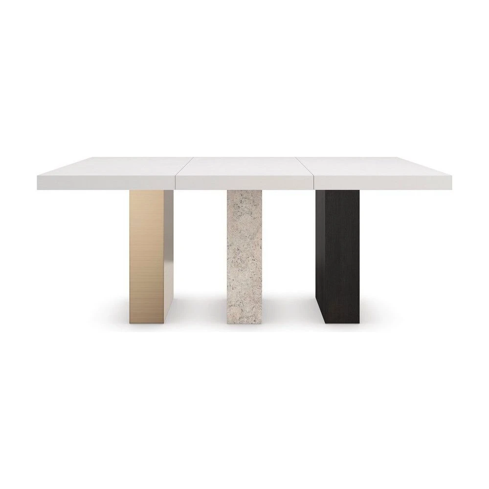 Harmony Dark Dining Table - Brown, Grey, Bronze, White 4 Harmony Dark Dining Table - Brown, Grey, Bronze, White - Image 2