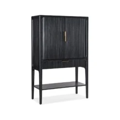Milo Ribbed Cadenza Cabinet - Black -France and Son Store m22 50330 99 silo