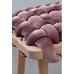 Mauve Velvet Woven Bench -France and Son Store mauvestools3 da9dcab4 6521 458a b873 93d188254da4