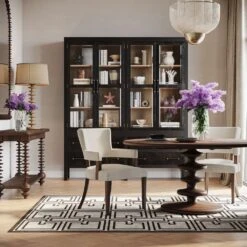 Milano Round Dining Table 60" In Walnut -France and Son Store milano cam4 1 3 c3cca7a4 45ff 44ff 84b5 961316dd412e