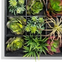 Green Wall, Pixelated Succulent - 16 Compartments -France and Son Store new pixelated alt1 635x635 27100f1e 99ee 4b78 bc0d bb1edb12ab89