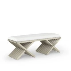 Cotiere Bed Bench - Beige, White -France and Son Store nrlwclzx8gkenuuqv0ml