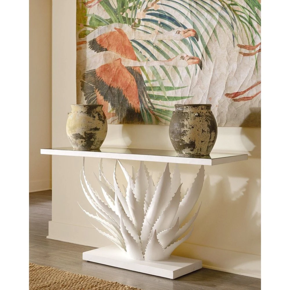 Agave White Console Table 4 Agave White Console Table - Image 2
