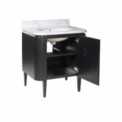 Briallen 30" Black Vanity With Oval Undermount Sink -France and Son Store p009lsqrd2qmdziwg0at