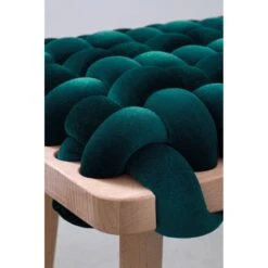 Petrol Velvet Woven Bench 5 Petrol Velvet Woven Bench -France and Son Store petrolstool3 17a4436e 71b3 4455 8e57 851ed175273c