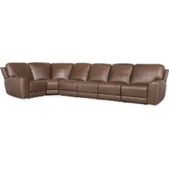 Beacon 6 Piece Sectional With Power Recline & Power Headrest (Configuration 1) - Brown -France and Son Store qtymuypq79l02mczp06a c52a8a8b b697 4835 b729 5dfe944acc1c