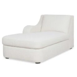 Dirk Chaise, Left Arm Facing - Snuggle Vanilla -France and Son Store r23863 lc 0229 3