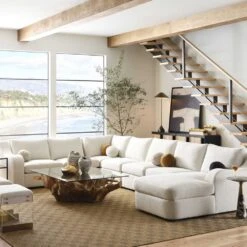 Dirk Chaise, Right Arm Facing - Snuggle Vanilla -France and Son Store r23863 rc 0229 3