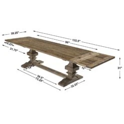 Muriel Extension Dining Table - Warm Honey -France and Son Store r24648 7