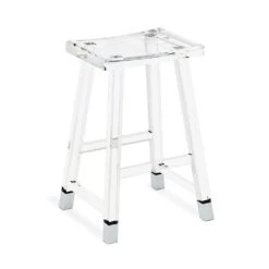 Ezra Counter Stool - Clear -France and Son Store reva counter stool nickel 145116 1