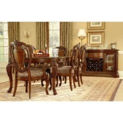 Old World Leg Dining Table - Brown -France and Son Store s 65af4487 e42c 423a 99c8 9503e79e5bba 5f28ba7b fda0 4687 a6af 58b413a38295