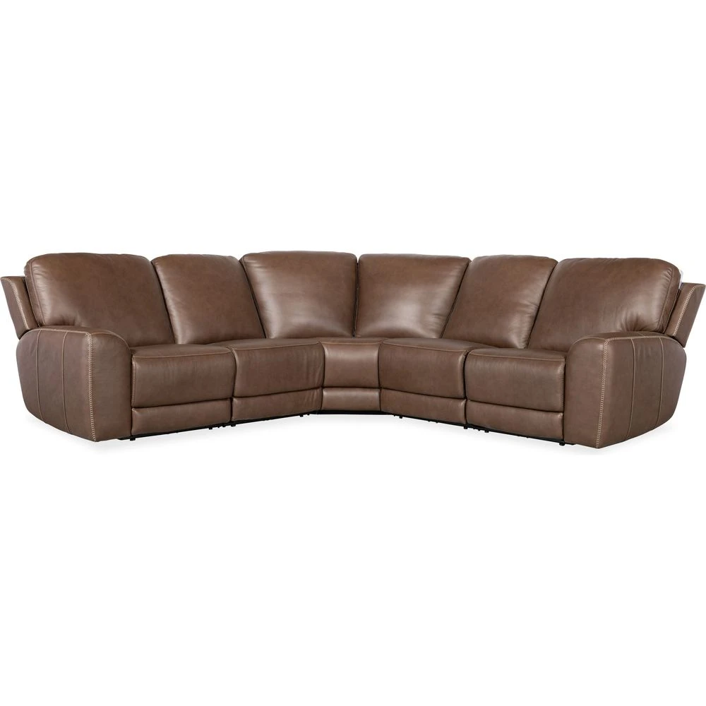 Beacon 5 Piece Sectional With Power Recline & Power Headrest (Configuration 2) - Dark Brown 5 Beacon 5 Piece Sectional With Power Recline & Power Headrest (Configuration 2) - Dark Brown - Image 3