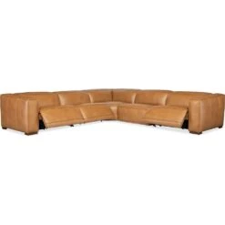 Fresco 5 Seat Sectional 4-Power Recline & Power Headrest - Brown -France and Son Store ss404 5pc4 080 open silo 23c584d0 1ae2 4bf7 901d b9703e01a758