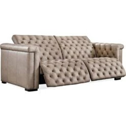 Apollo Deux Power Recliner And Power Headrests - Taupe