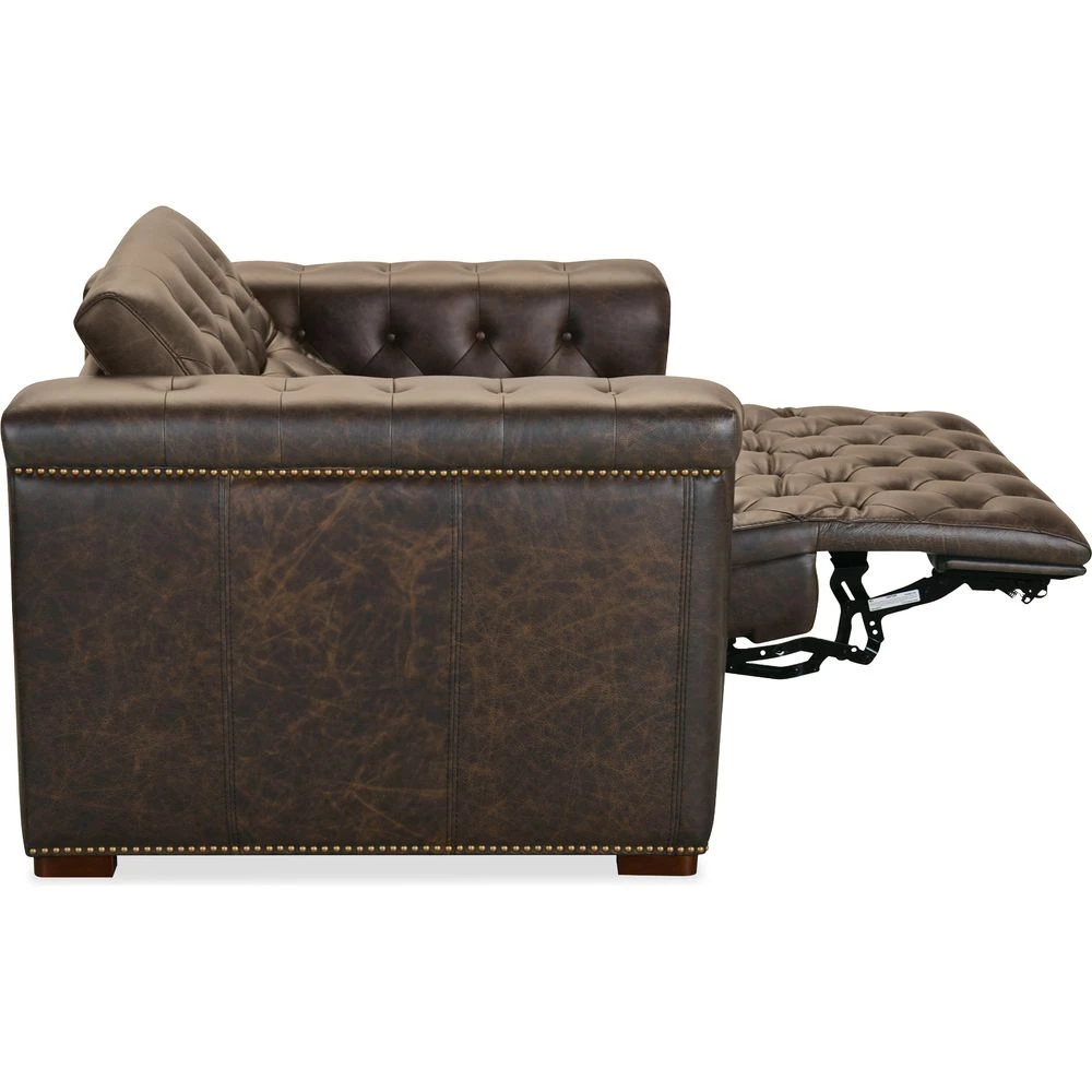 Savion Deux Power Recliner With Power Headrest - Brown 6 Savion Deux Power Recliner With Power Headrest - Brown - Image 4