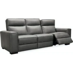 Braeburn Leather Sofa W/Power Recline Power Headrest
