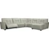 Reaux 5 - Piece Chaise Sectional With 2 Power Recliners -France and Son Store ss555 g5rc 095 straight silo