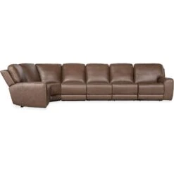 Torres 6 Piece Sectional With Power Recline & Power Headrest (Configuration 1) - Brown -France and Son Store ss640 6pc2 088 side silo 0458d4de f942 4dc5 abc8 a401013176ea