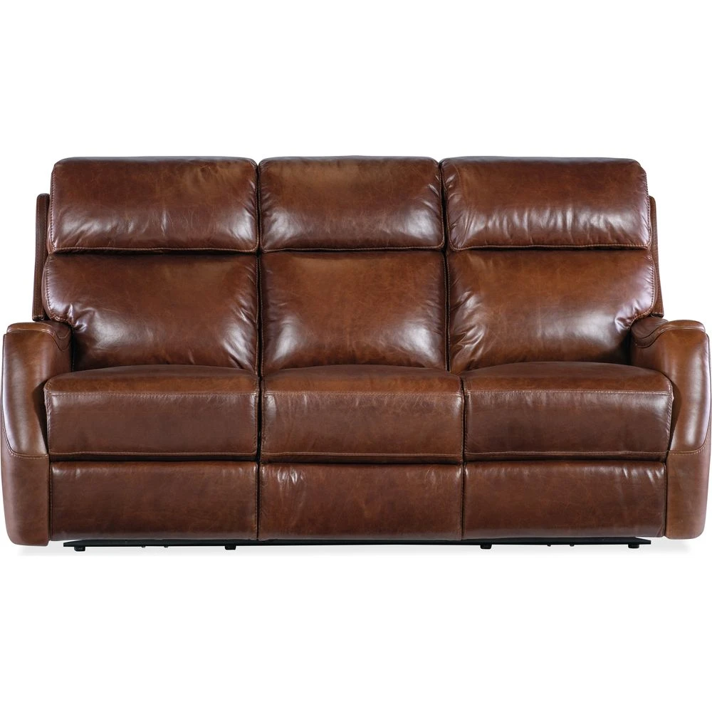 Harlan Zero Gravity Sofa With Power Recline & Power Headrest - Brown 3 Harlan Zero Gravity Sofa With Power Recline & Power Headrest - Brown