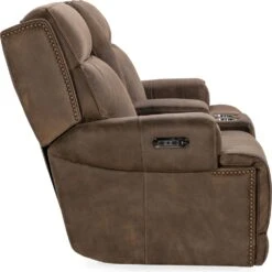 Wheeler Power Console Loveseat With Power Headrest